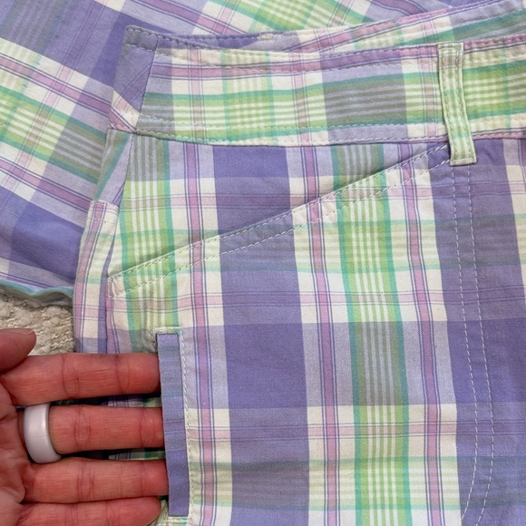 LOFT Pastel Plaid Pants - Picture 5 of 7